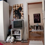 WG-12 Schlafzimmer: Blick ins Wohnzimmer
